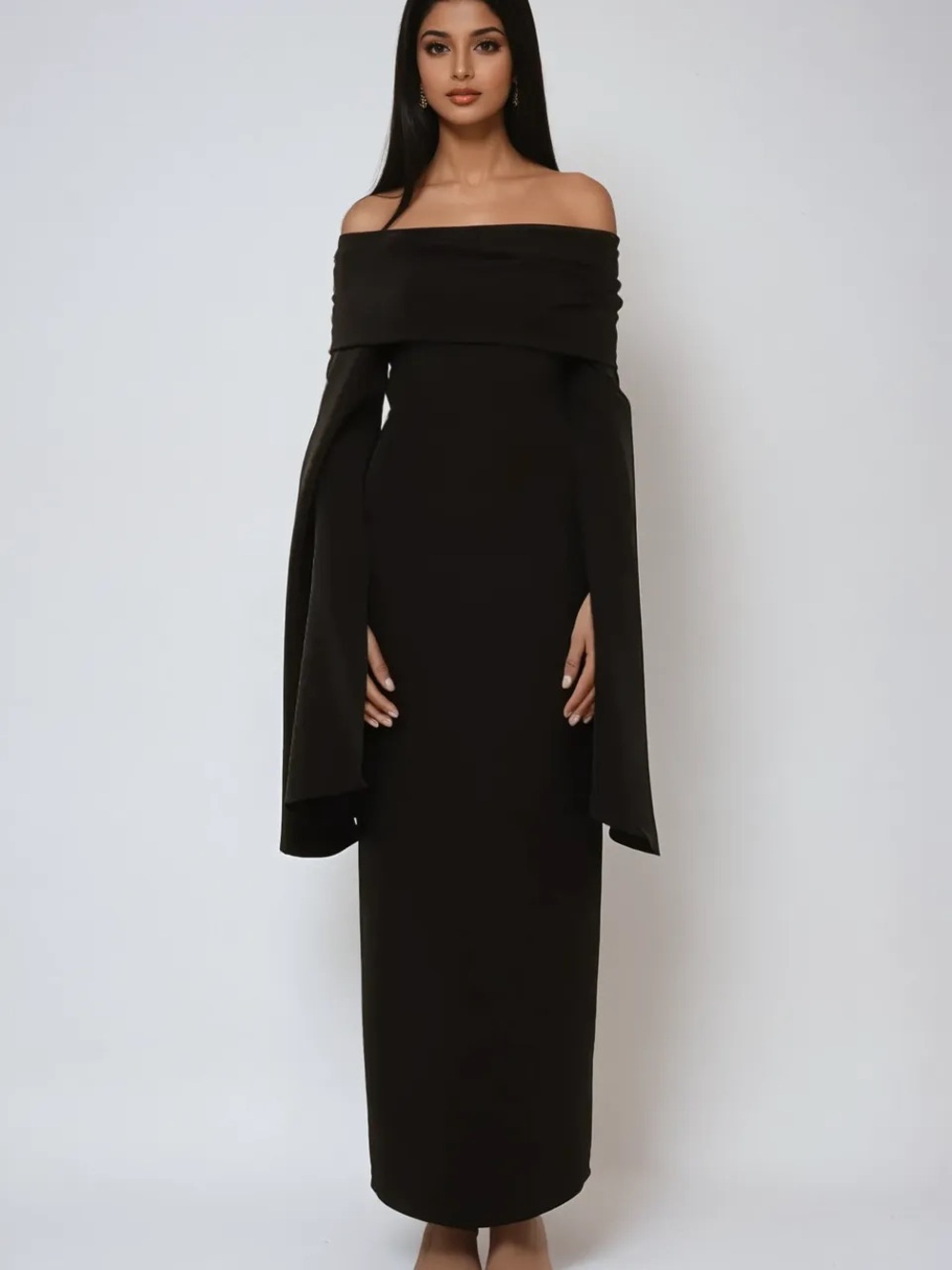 Black long sleeve shein dress